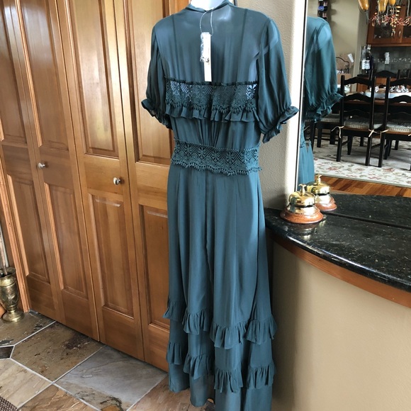 🍃💕 Chan Luu Boho Ruffled Buttondown Dress - Picture 3 of 7